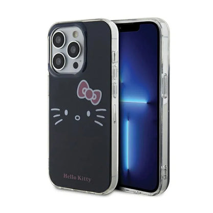 Hello Kitty IML Kitty Face – dėklas iPhone 15 Pro Max (juodas)