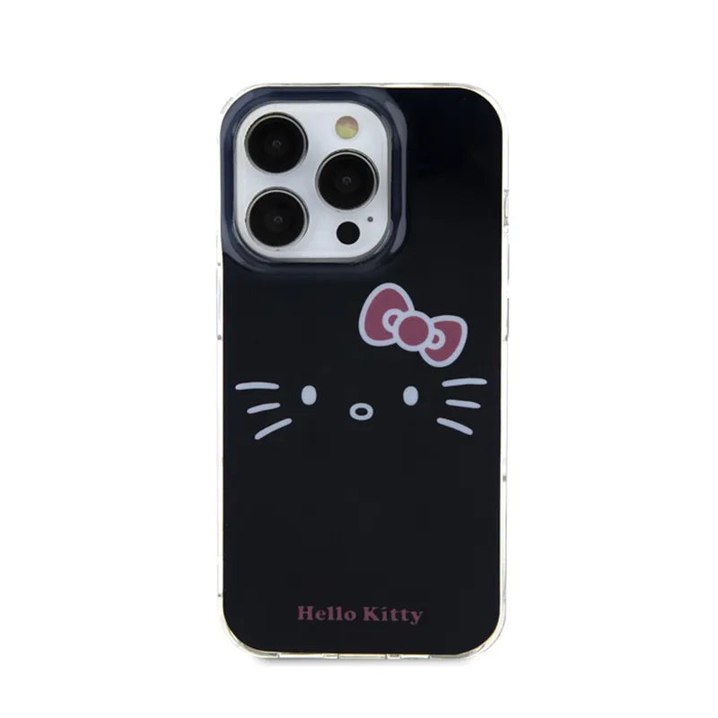 Hello Kitty IML Kitty Face – iPhone 14 Pro dėklas (juodas)