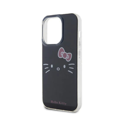 Hello Kitty IML Kitty Face – iPhone 15 Pro dėklas (juodas)