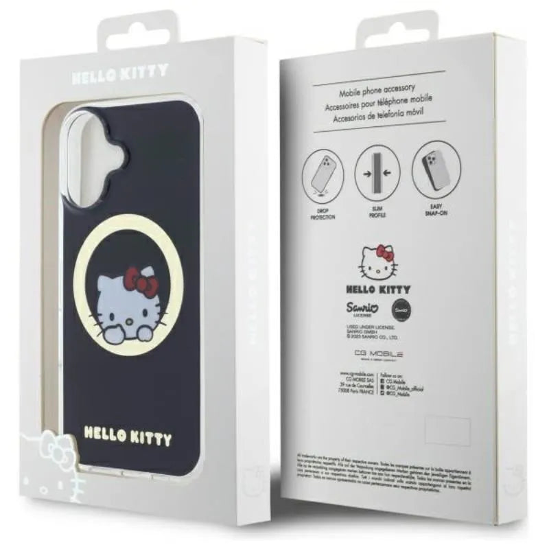 Hello Kitty IML Sweet Kitty MagSafe – Dėklas iPhone 16 (juodas)