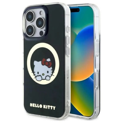 Hello Kitty IML Sweet Kitty MagSafe – dėklas iPhone 16 Pro (juodas)