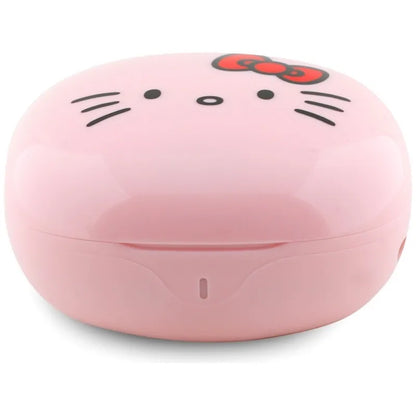 Hello Kitty O Blizgus Paviršius – TWS Ausinės + Įkrovimo Dėklas (Rožinės)