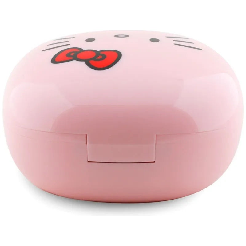 Hello Kitty O Blizgus Paviršius – TWS Ausinės + Įkrovimo Dėklas (Rožinės)