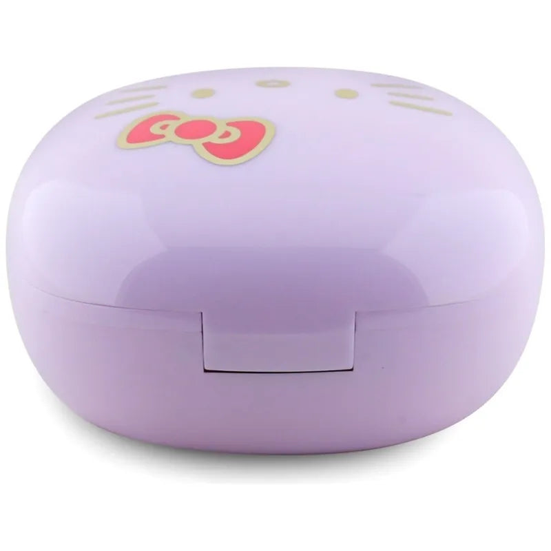 Hello Kitty O blizgus paviršius – TWS ausinės ir įkrovimo dėklas (violetinė)