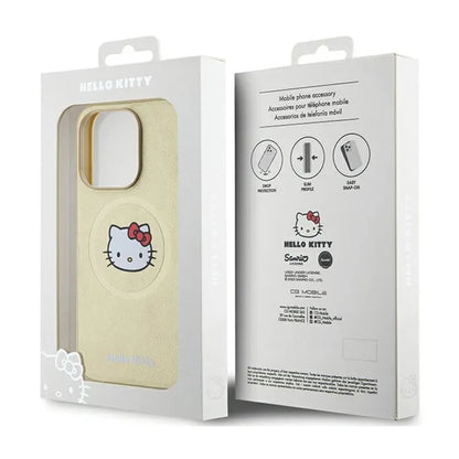 Hello Kitty od odos Kitty Head MagSafe – „iPhone 14 Pro Max“ dėklas („Gold“)