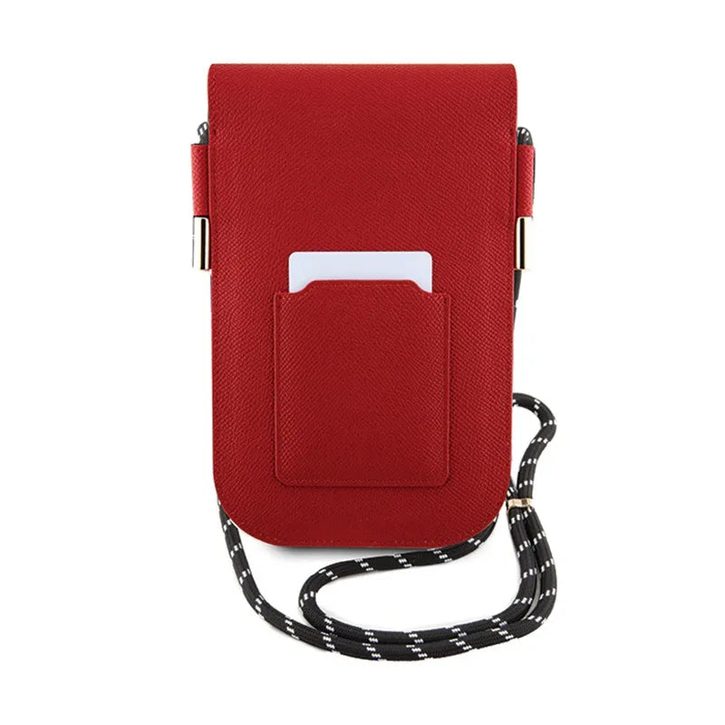 Hello Kitty odos, slepianti kačiuko virvelę – telefono crossbody krepšys (raudonas)
