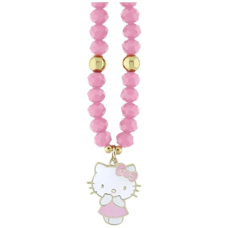 Hello Kitty Perlų ir Karoliukų Katytė Pakabukas – Telefono Pakabukas (Rožinis)