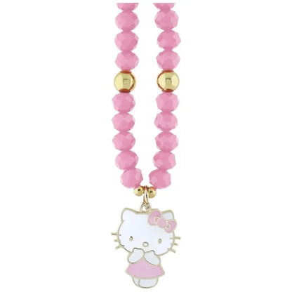 Hello Kitty Perlų ir Karoliukų Katytė Pakabukas – Telefono Pakabukas (Rožinis)