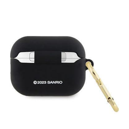 Hello Kitty Silikoninis 3D Katytės Galvos Dėklas, skirtas „AirPods Pro 2“ (juodas)