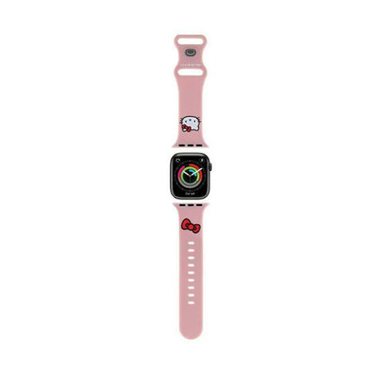 „Hello Kitty“ silikoninis apyrankė „Kitty Head“ – „Apple Watch“ 42/44/45/49 mm (rožinė)