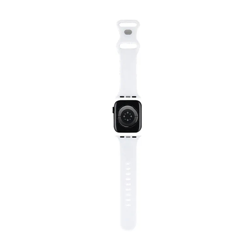 Hello Kitty Silikoninis dirželis „Bows & Stripes“ – Apple Watch 38/40/41 mm (juodas)