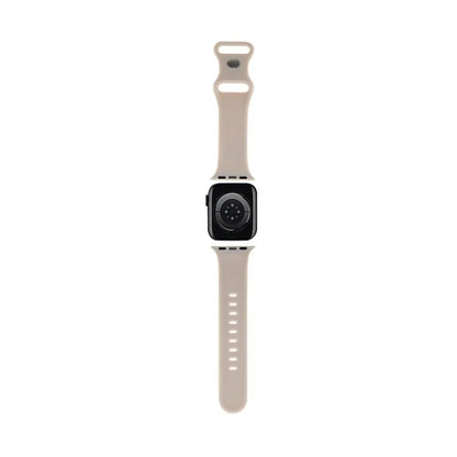 „Hello Kitty“ silikoninis „Kitty“ galvos dirželis, skirtas „Apple Watch“ 38/40/41 mm (smėlio spalvos)