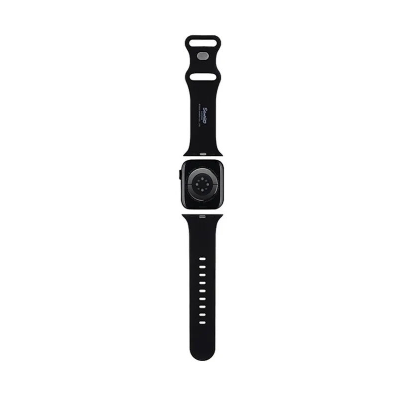 Hello Kitty silikoninis Kitty Head – dirželis Apple Watch 38/40/41 mm (juodas)