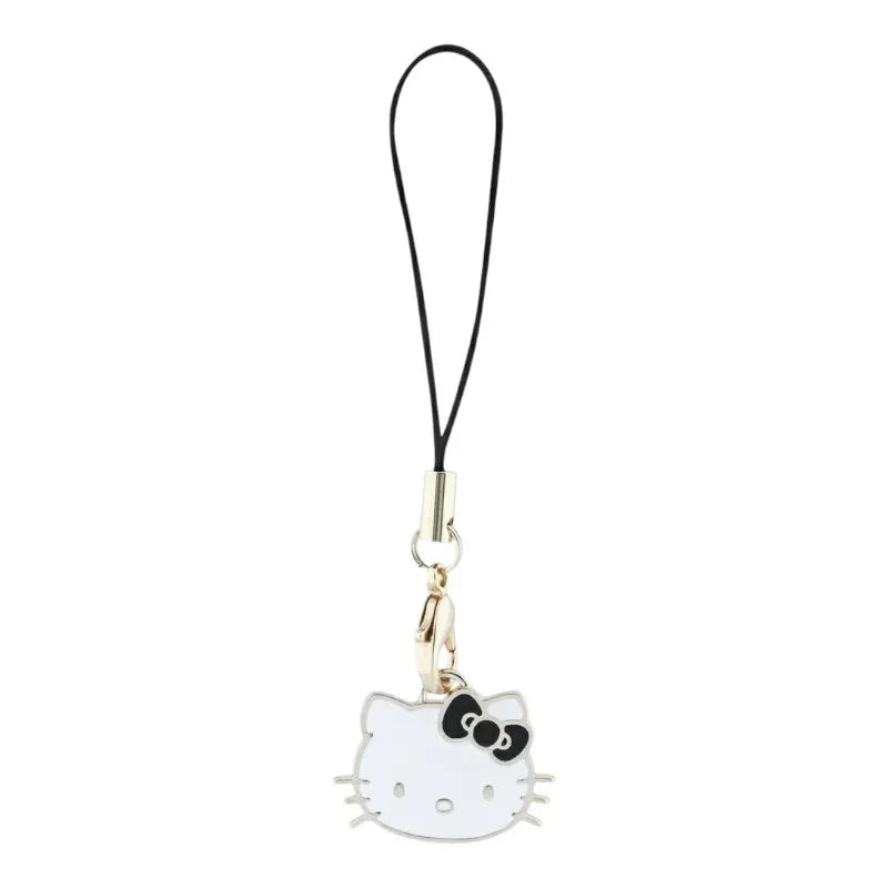 Hello Kitty telefono dirželis, pakabukas "Kitty galva" – telefono pakabukas (juodas)