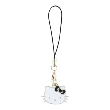 Hello Kitty telefono dirželis, pakabukas "Kitty galva" – telefono pakabukas (juodas)