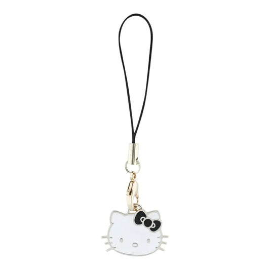 Hello Kitty telefono dirželis, pakabukas "Kitty galva" – telefono pakabukas (juodas)