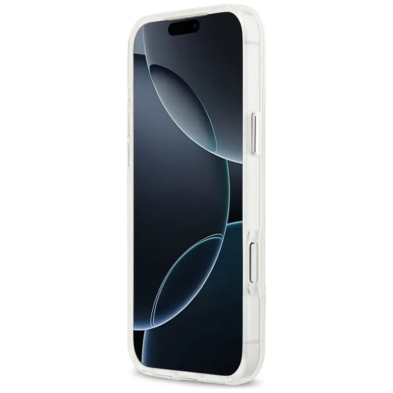 IML akvarelė Karl & Choupette & Logotipas MagSafe dėklas iPhone 17 Pro Max (baltas) - Karl Lagerfeld