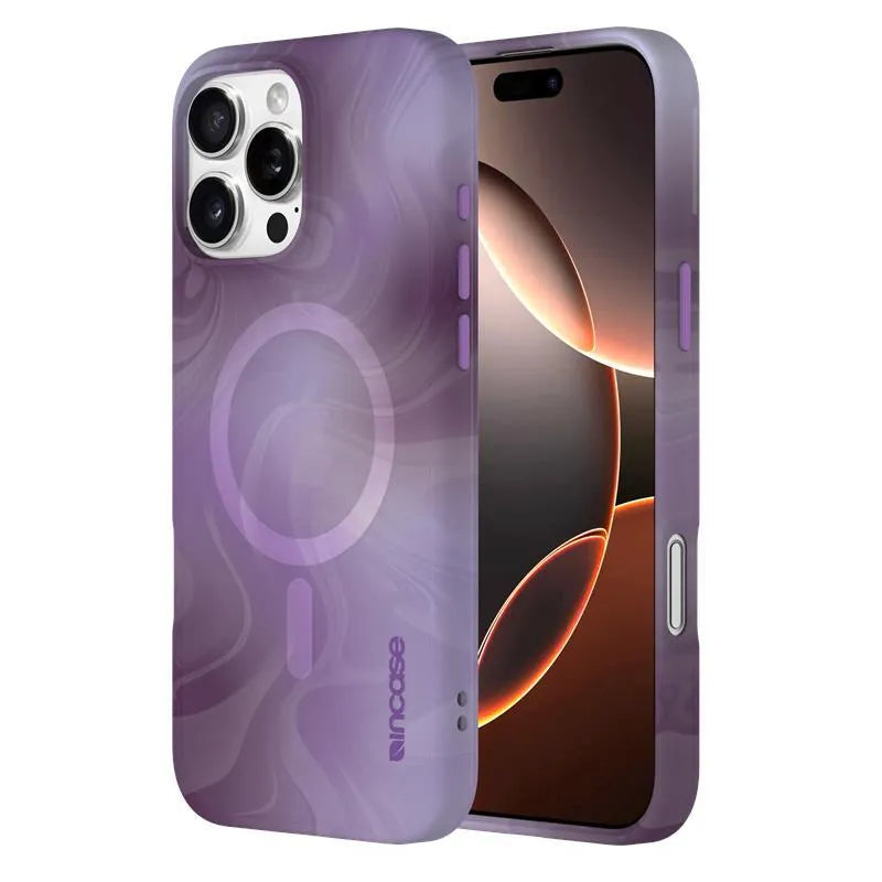 Incase Halo MagSafe dėklas – dėklas, skirtas iPhone 16 Pro Max (Oil Slick Lilac)