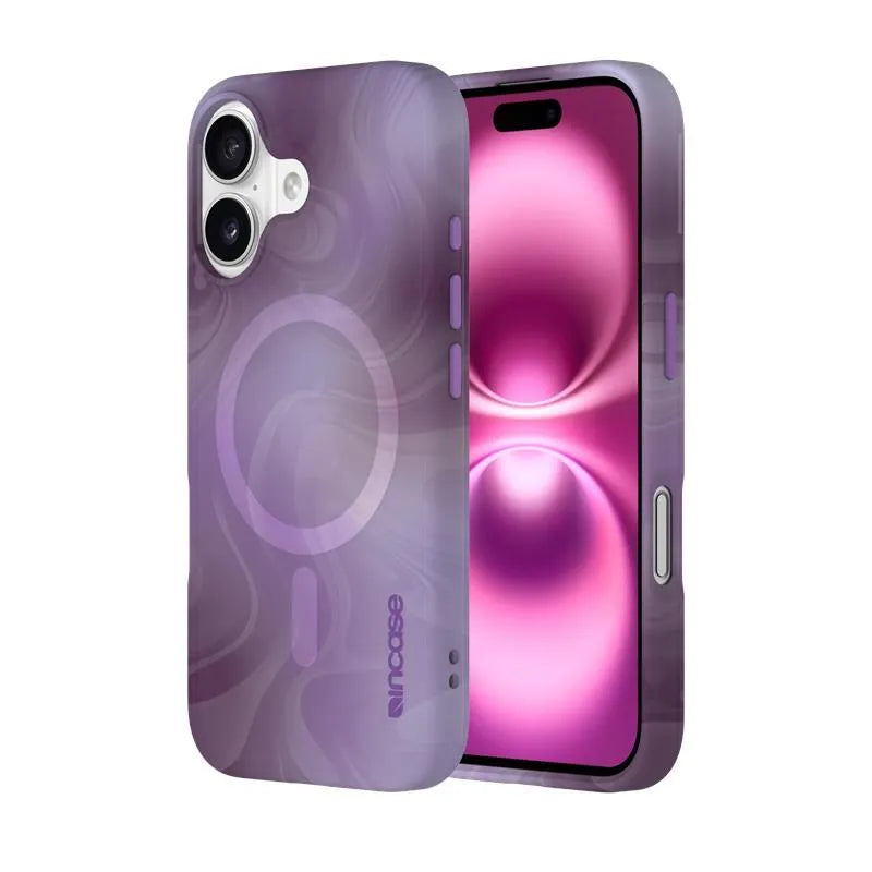 Incase Halo MagSafe dėklas – „iPhone 16“ dėklas („Oil Slick Lilac“)
