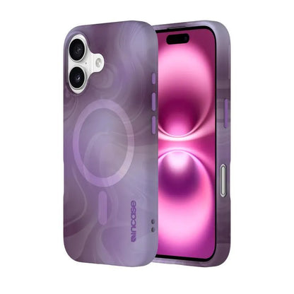 Incase Halo MagSafe dėklas – „iPhone 16“ dėklas („Oil Slick Lilac“)