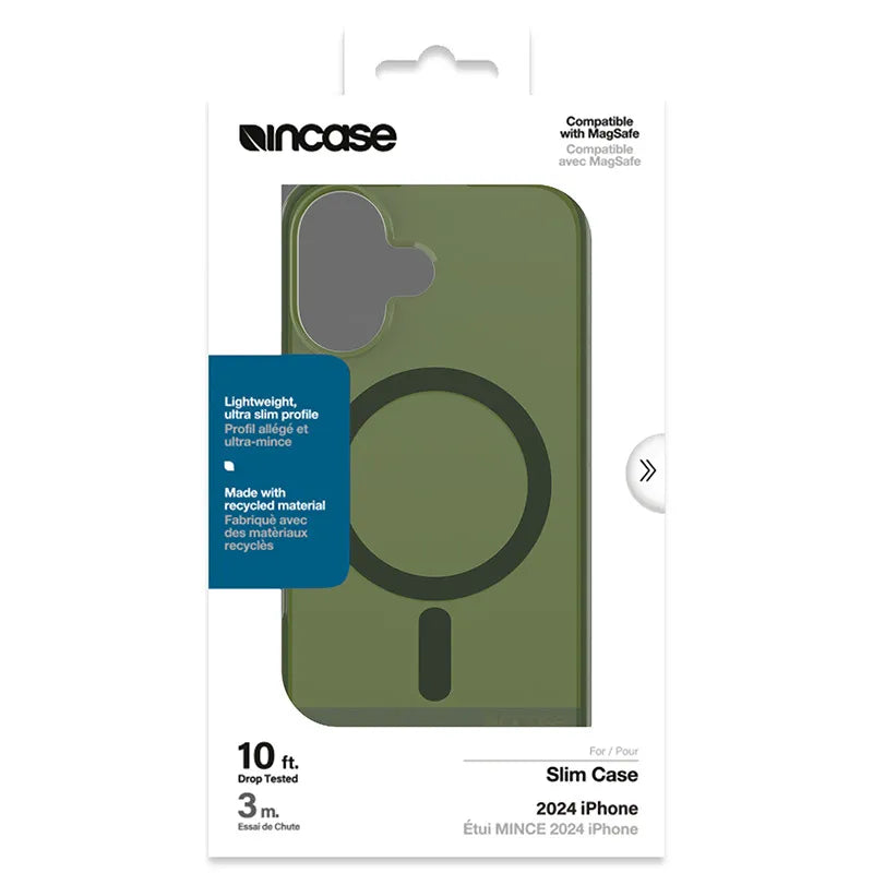 Incase Slim Case MagSafe – dėklas iPhone 16 (aukštutinio pino spalvos)