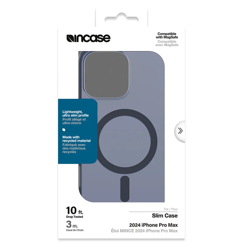 Incase Slim Case MagSafe – dėklas iPhone 16 Pro Max (tamsiai mėlyna)