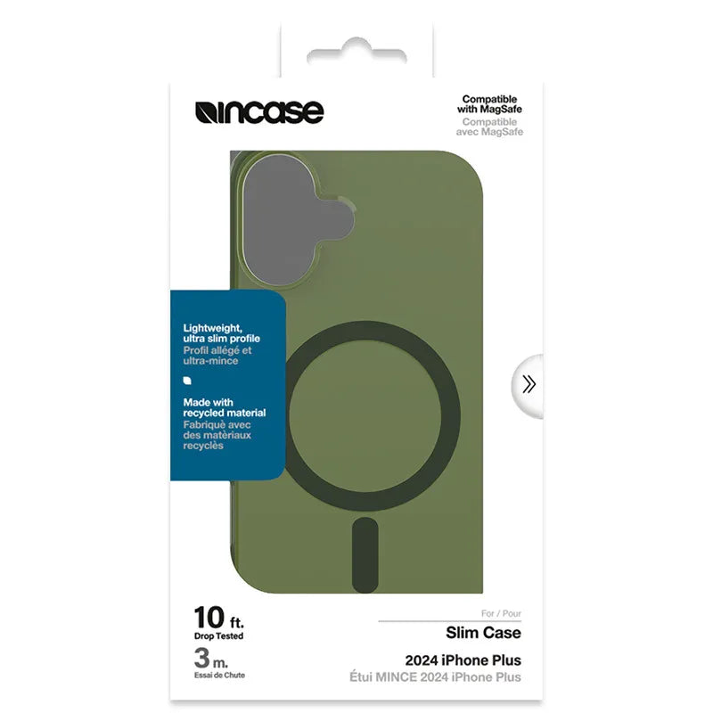 Incase Slim Case MagSafe – dėklas, skirtas „iPhone 16 Plus“ (Highland Green)