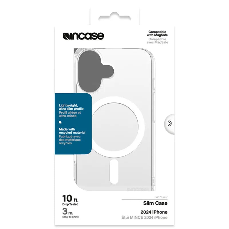 Incase Slim Case MagSafe – „iPhone 16“ dėklas („Clear“)