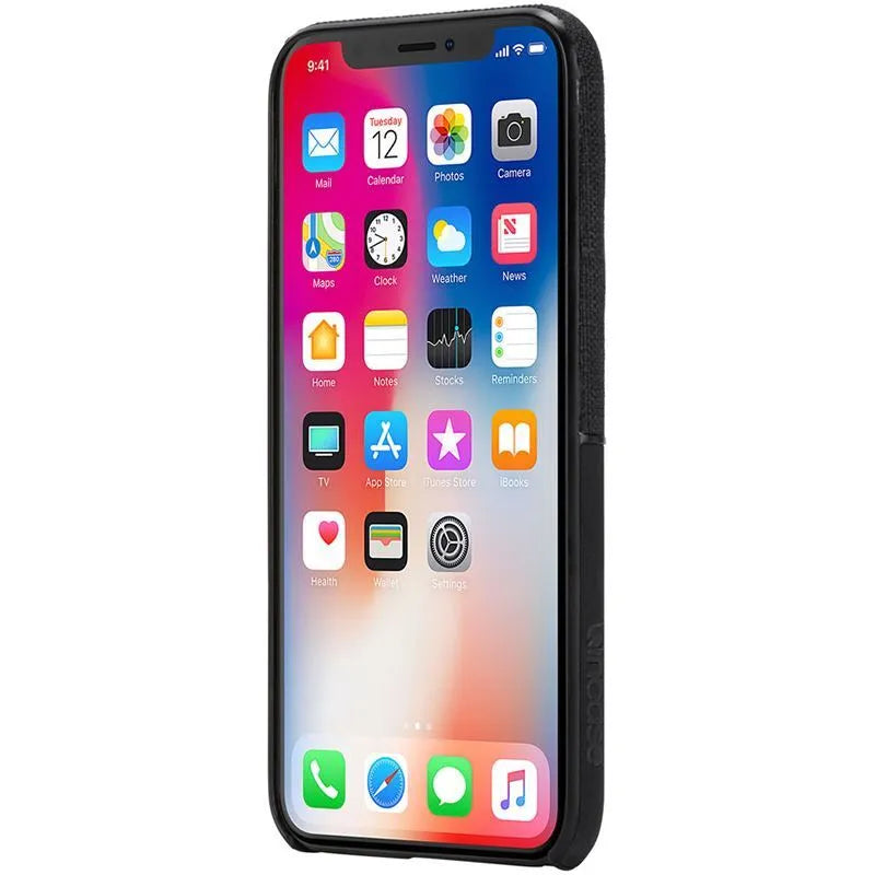Incase Tekstūruotas Snap – dėklas, skirtas iPhone Xs Max (Juoda)