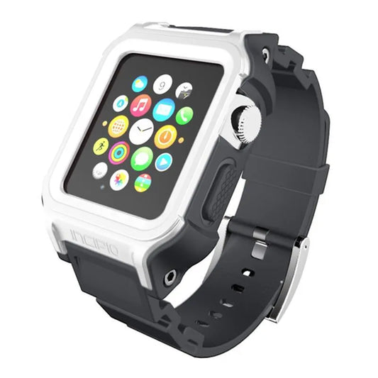 Incipio Octane juosta - šarvuota juosta, skirta „Apple Watch“ 38/40/41 mm (balta / pilka)