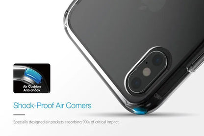 Just Mobile Tenc Air dėklas skirtas „iPhone Xs“ / „X“ (skaidri juoda)