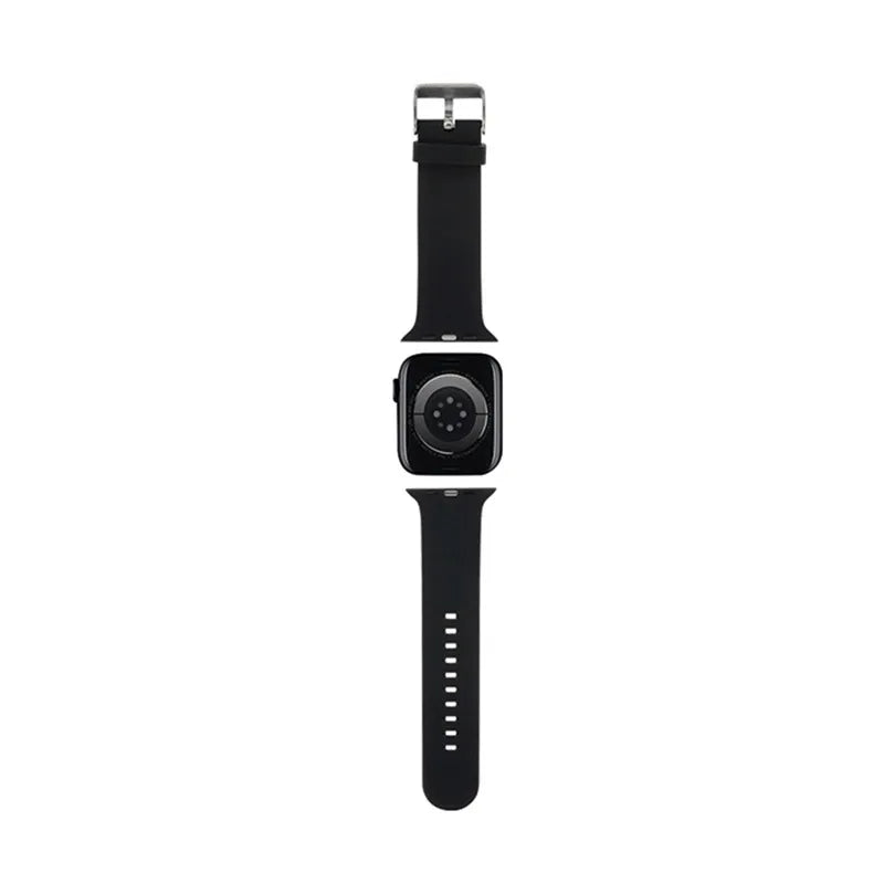 Karl Lagerfeld 3D guminė „Choupette“ galva NFT – dirželis, skirtas „Apple Watch 42/44/45/49 mm“ (juodas)