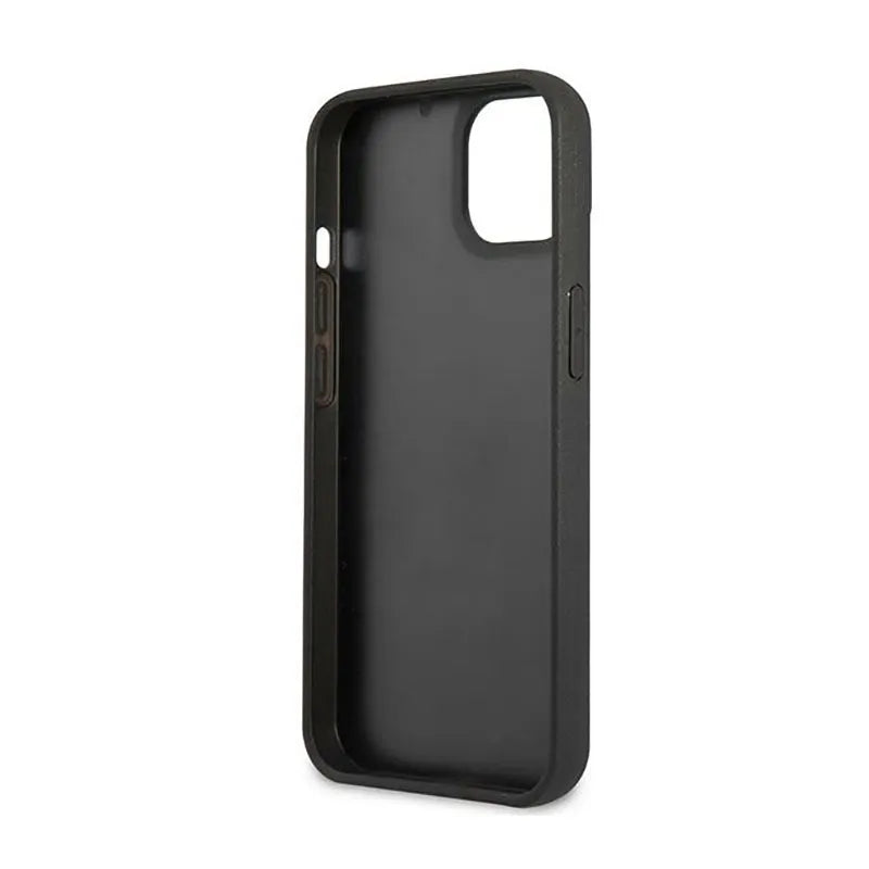 Karl Lagerfeld 3D guminė Karlo galva – dėklas, skirtas iPhone 14 Plus (juodas)
