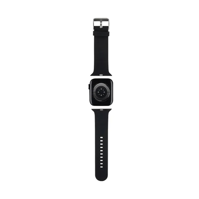 Karl Lagerfeld 3D guminis Karl galvos NFT - Apple Watch 42/44/45/49 mm dirželis (juodas)