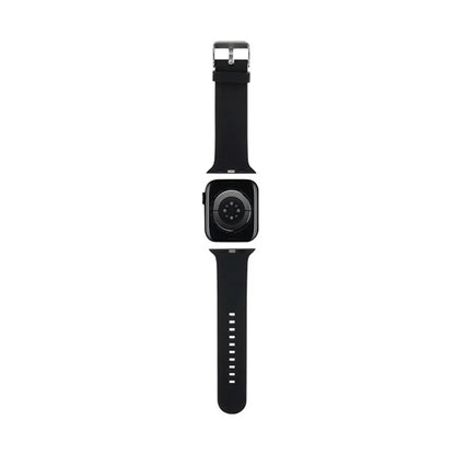 Karl Lagerfeld 3D guminis Karl galvos NFT - Apple Watch 42/44/45/49 mm dirželis (juodas)