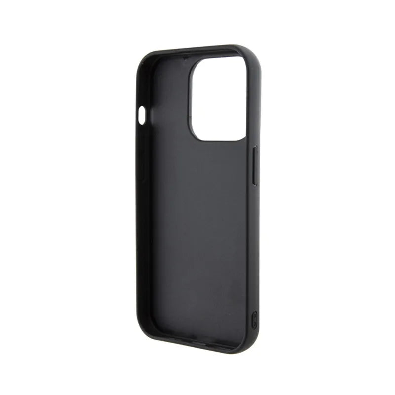 Karl Lagerfeld 3D guminis „Multi Logo“ – dėklas, skirtas „iPhone 15 Pro“ (juoda)