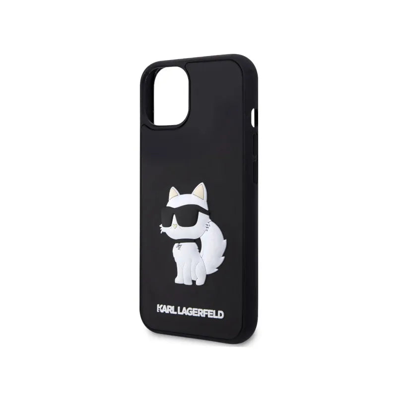 Karl Lagerfeld 3D guminis NFT Choupette - Dėklas skirtas iPhone 14 Plus (juodas)