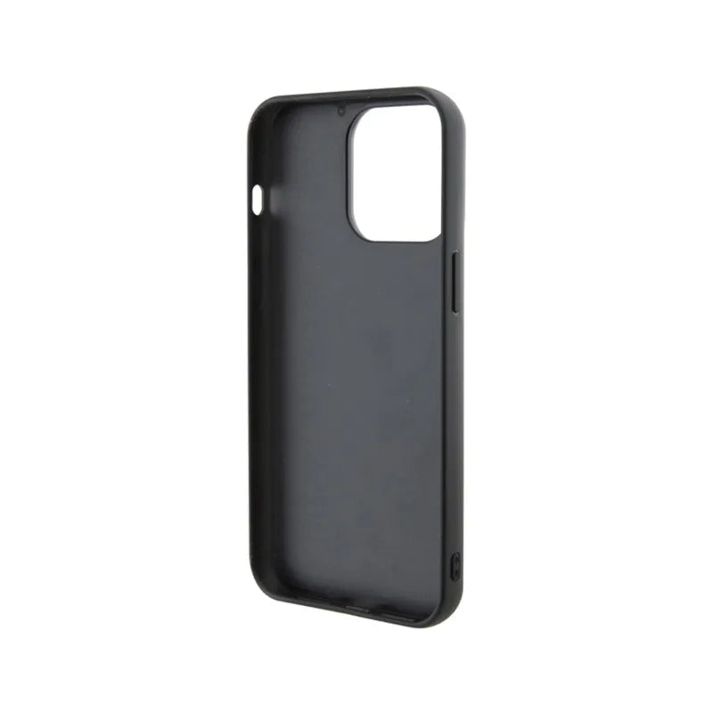Karl Lagerfeld 3D guminis su kelių logotipų dėklas – dėklas skirtas iPhone 15 Pro Max (juoda)