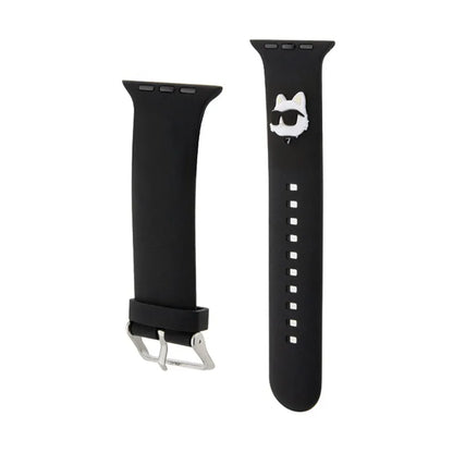 Karl Lagerfeld 3D Rubber Choupette Head NFT – „Apple Watch“ 38/40/41 mm apyrankė (juoda)