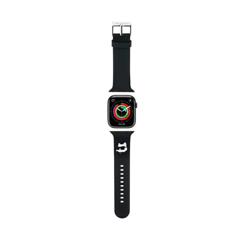 Karl Lagerfeld 3D Rubber Choupette Head NFT – „Apple Watch“ 38/40/41 mm apyrankė (juoda)