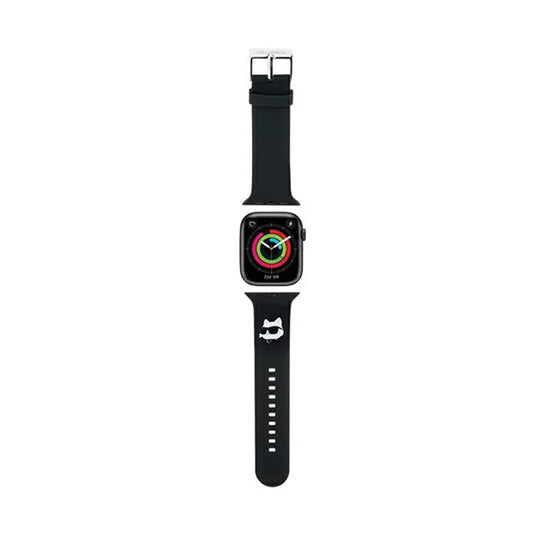 Karl Lagerfeld 3D Rubber Choupette Head NFT – „Apple Watch“ 38/40/41 mm apyrankė (juoda)