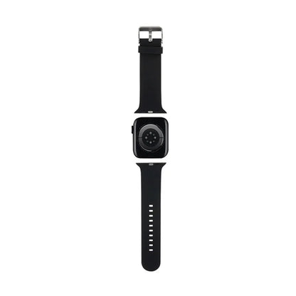 Karl Lagerfeld 3D Rubber Karl & Choupette Heads NFT – dirželis, skirtas Apple Watch 38/40/41 mm (juodas)