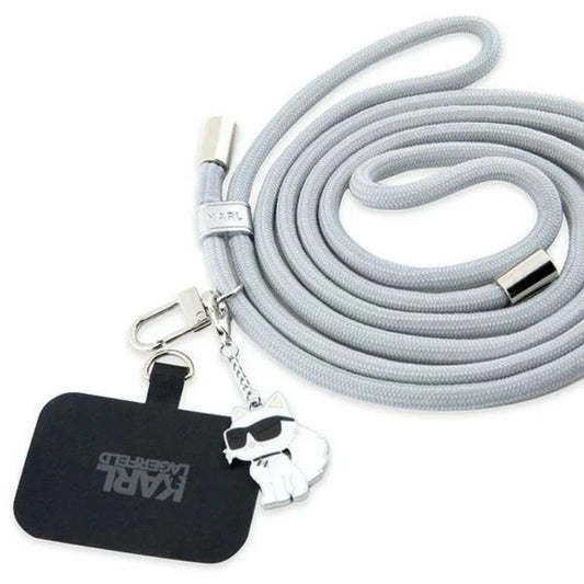 Karl Lagerfeld CBDY Cord - Universalus telefono dirželis (pilkas)