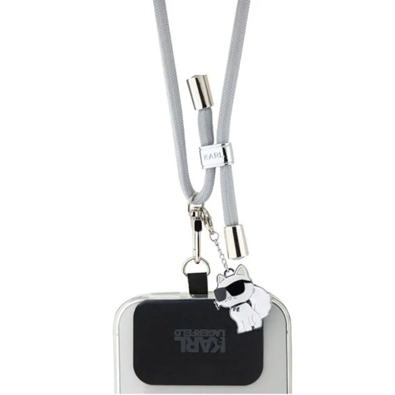 Karl Lagerfeld CBDY Cord - Universalus telefono dirželis (pilkas)