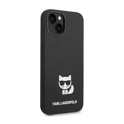 Karl Lagerfeld Choupette Body – dėklas, skirtas iPhone 14 Plus (juoda spalva)