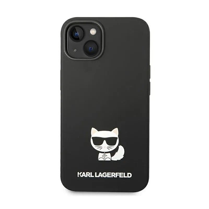 Karl Lagerfeld Choupette Body – dėklas, skirtas iPhone 14 Plus (juoda spalva)