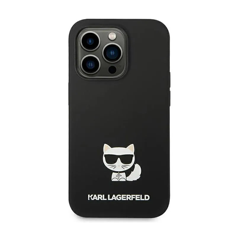 Karl Lagerfeld Choupette Body – dėklas, skirtas iPhone 14 Pro (juodas)