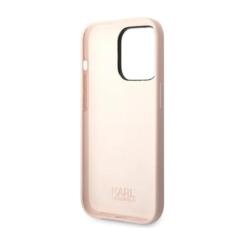 Karl Lagerfeld Choupette Body – dėklas, skirtas iPhone 14 Pro Max (šviesiai rožinė)