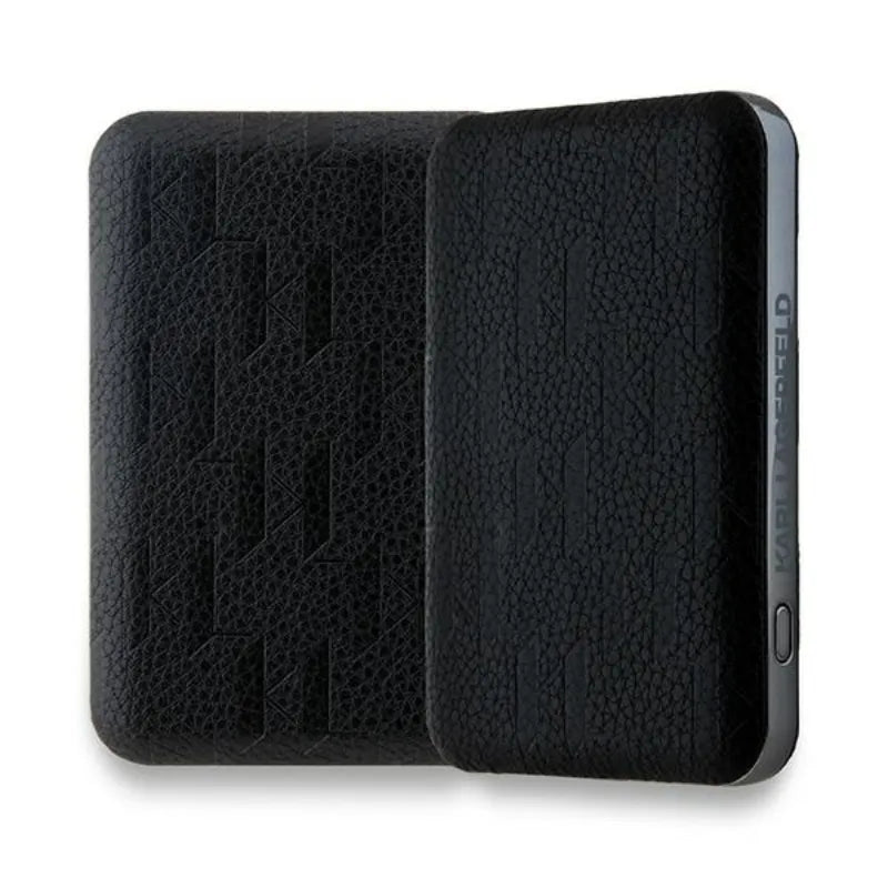 Karl Lagerfeld Choupette Head Pin MagSafe – Belaidis įkroviklis 5000 mAh 15W (juodas)