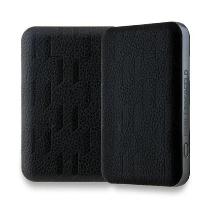 Karl Lagerfeld Choupette Head Pin MagSafe – Belaidis įkroviklis 5000 mAh 15W (juodas)
